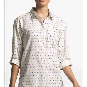 The Northface Bayward long sleeve blouse SZ medium NWT cotton shirt